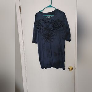 Affliction Mens Graphic Short Sleeve Tee Shirt Cotton Sz 4XL